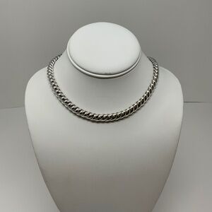 David Yurman Sculpted Cable Silver Necklace